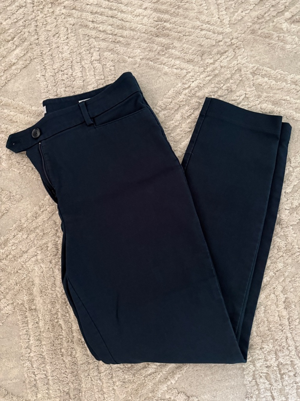 LOFT Navy Women's Trousers - Dark Blue Straight